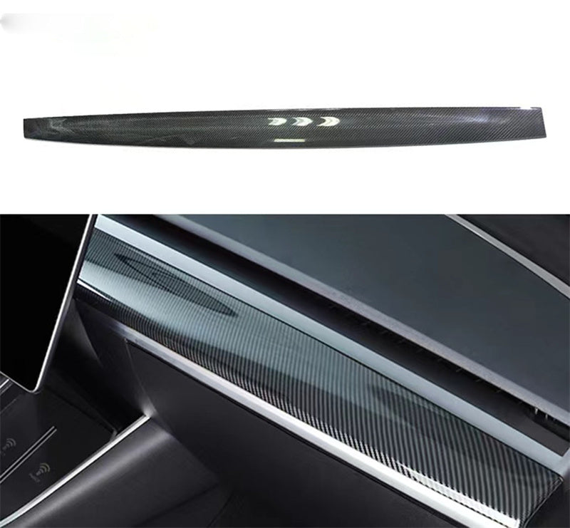 Real Carbon Fiber Dashboard Cover for Tesla Model 3 / Y