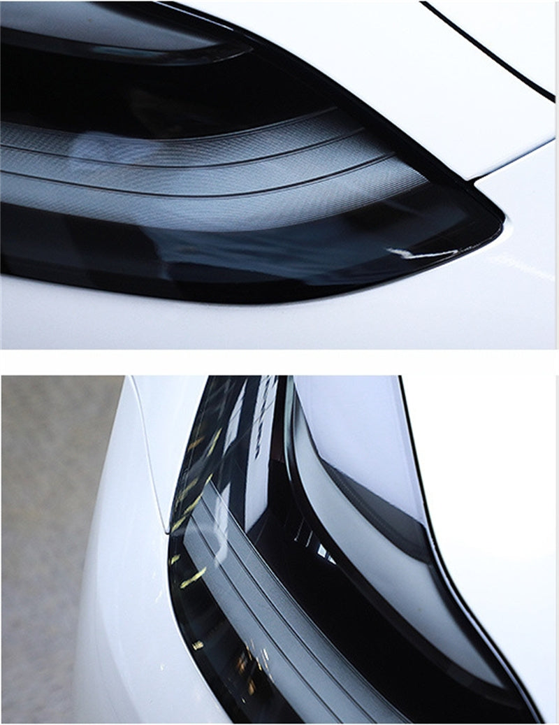 Tesla Model 3&Y Headlight Smoked Black Protective Film