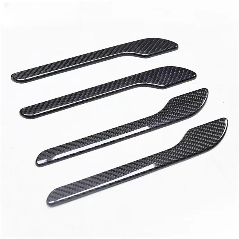 Tesla Model 3 & Model Y Door Handle Protection Kit Carbon Fiber Cover (4 Pieces Set)