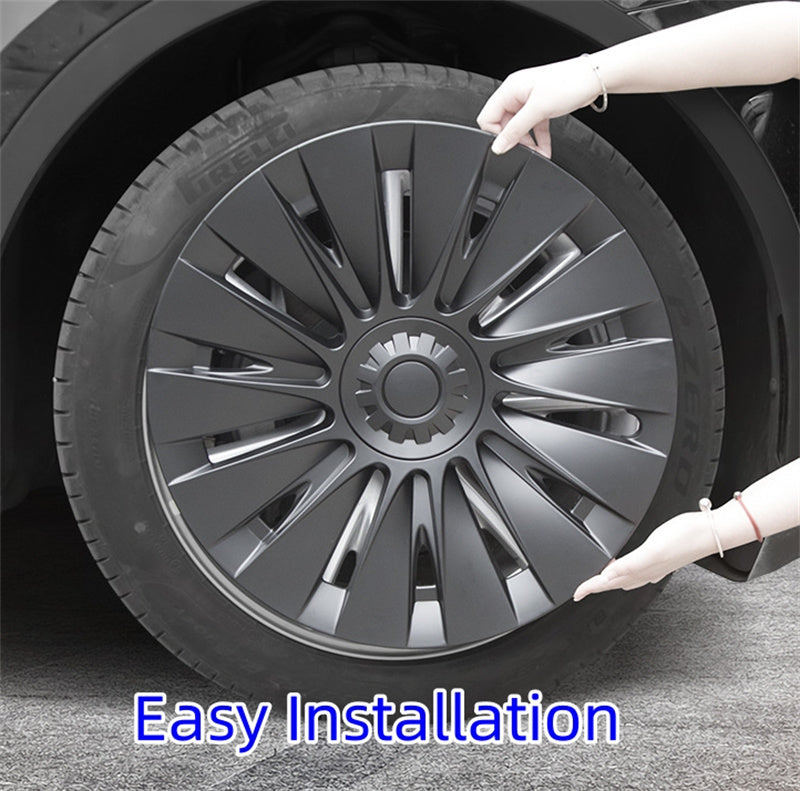 19'' Turbine Style Wheel Cover For Tesla Model Y