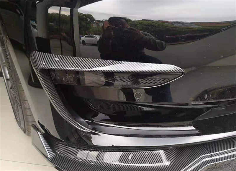 Tesla Model 3 Fog Light Trim Glossy Carbon Fiber