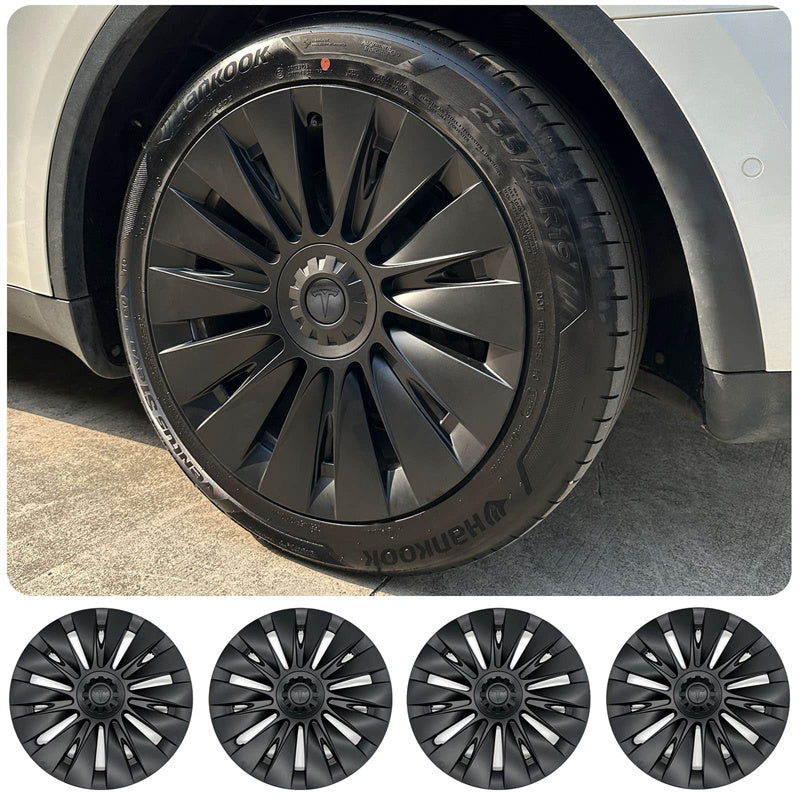 19'' Blade Turbine Center Style Wheel Cover For Tesla Model Y