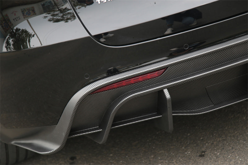 Rear Diffuser For Tesla Model Y Compatible with 2021-2023 Glossy Carbon Fiber