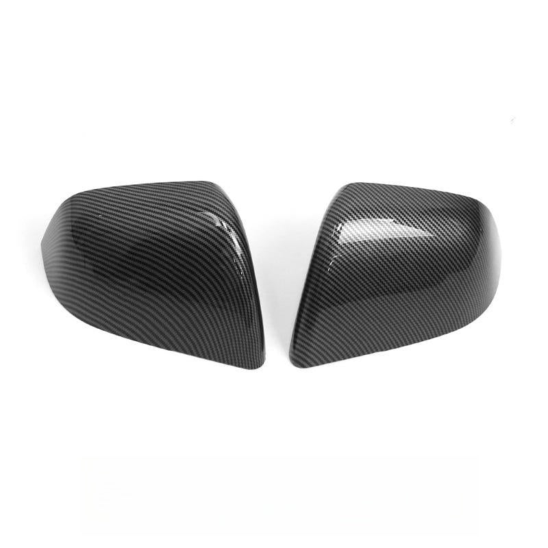 Mirror Covers For Tesla Model Y (2 PCS Glossy Black) Carbon Fiber