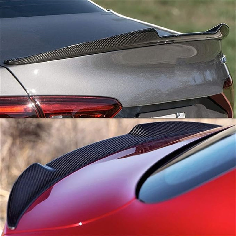 Carbon Fiber Model 3 Spoiler ABS Plastic Glossy Black