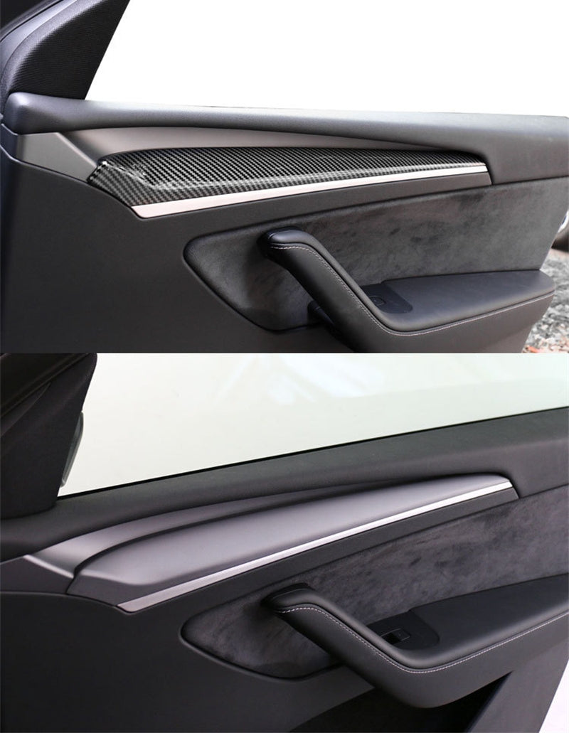 Front Door Trim Covers For Tesla Model 3&Y ABS Plastic