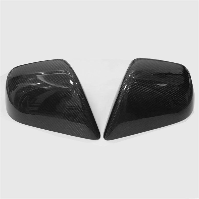 Mirror Covers For Tesla Model 3 (2 PCS Glossy Black) Carbon Fiber