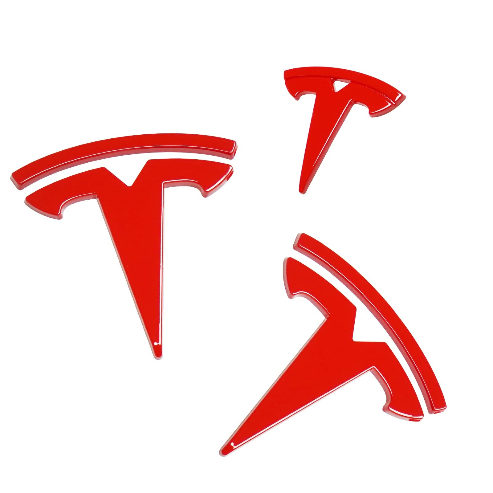 Model 3&Y ABS Plastic T Logo Caps (3 pieces)