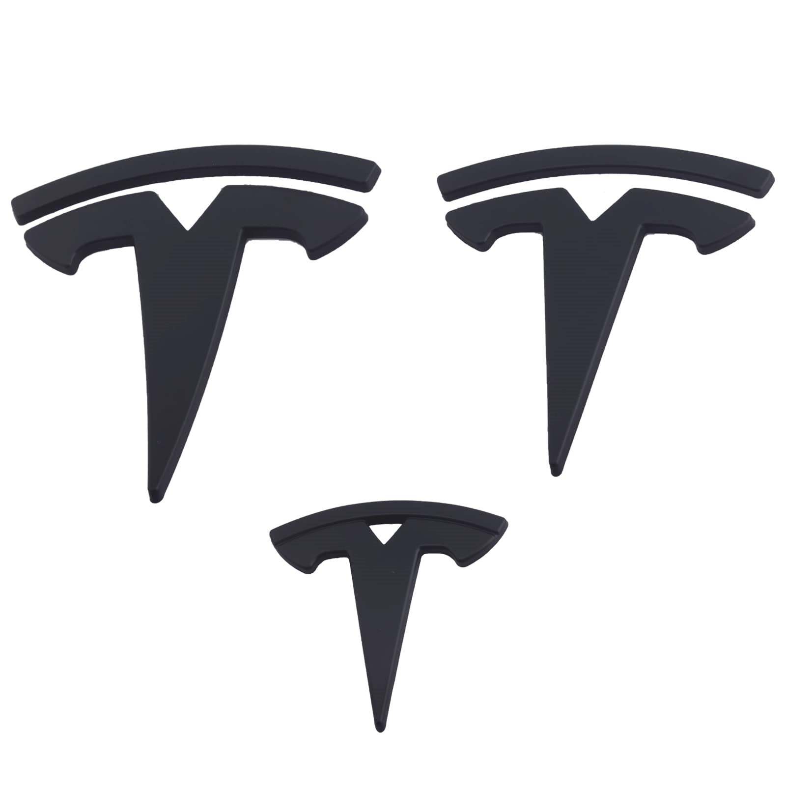 Model 3&Y ABS Plastic T Logo Caps (3 pieces)